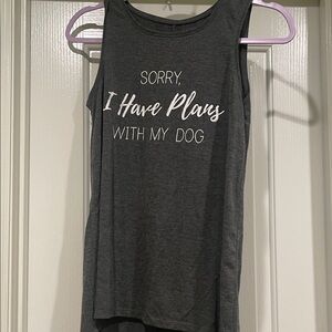 Apt. 9 Charcoal Dog Plans Tank Top